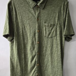 Lucky Brand Olive Button Down Shirt